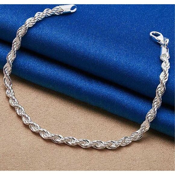 Silver Rope Bracelet - Picture 3 of 3